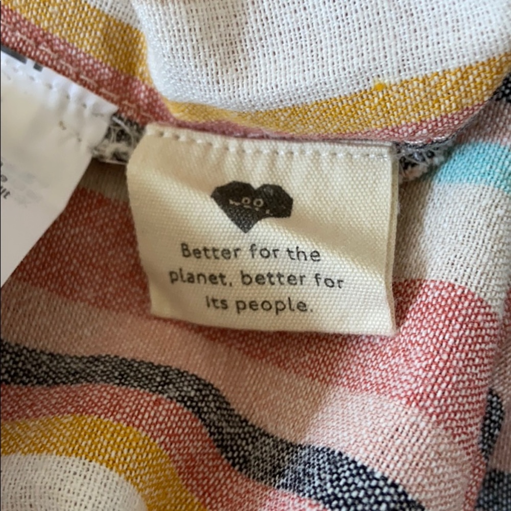 Madewell Cover-Up Romper in Rainbow Stripe - Picture 9 of 12
